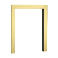 16'' Fire Trim 2'' Face 2'' Return - Brass With Black Return