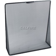 Custom Size Wedge Fire Screen - The Noble Collection - Black