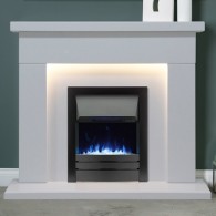 Durrington 48'' Fireplace Suite with LED Lights - Arctic White