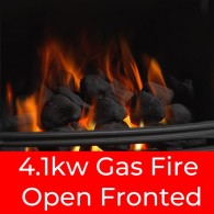 Integra Convector Plus Open Fronted Inset Gas Fire - 4.1kw - Manual Control