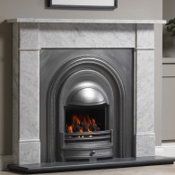 Royal Integra Arched Cast Iron Fireplace Insert (High Efficiency) - Antique