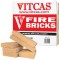 Vitcas 6 Fire Bricks Replacement Box - Clay (230x114x32mm)