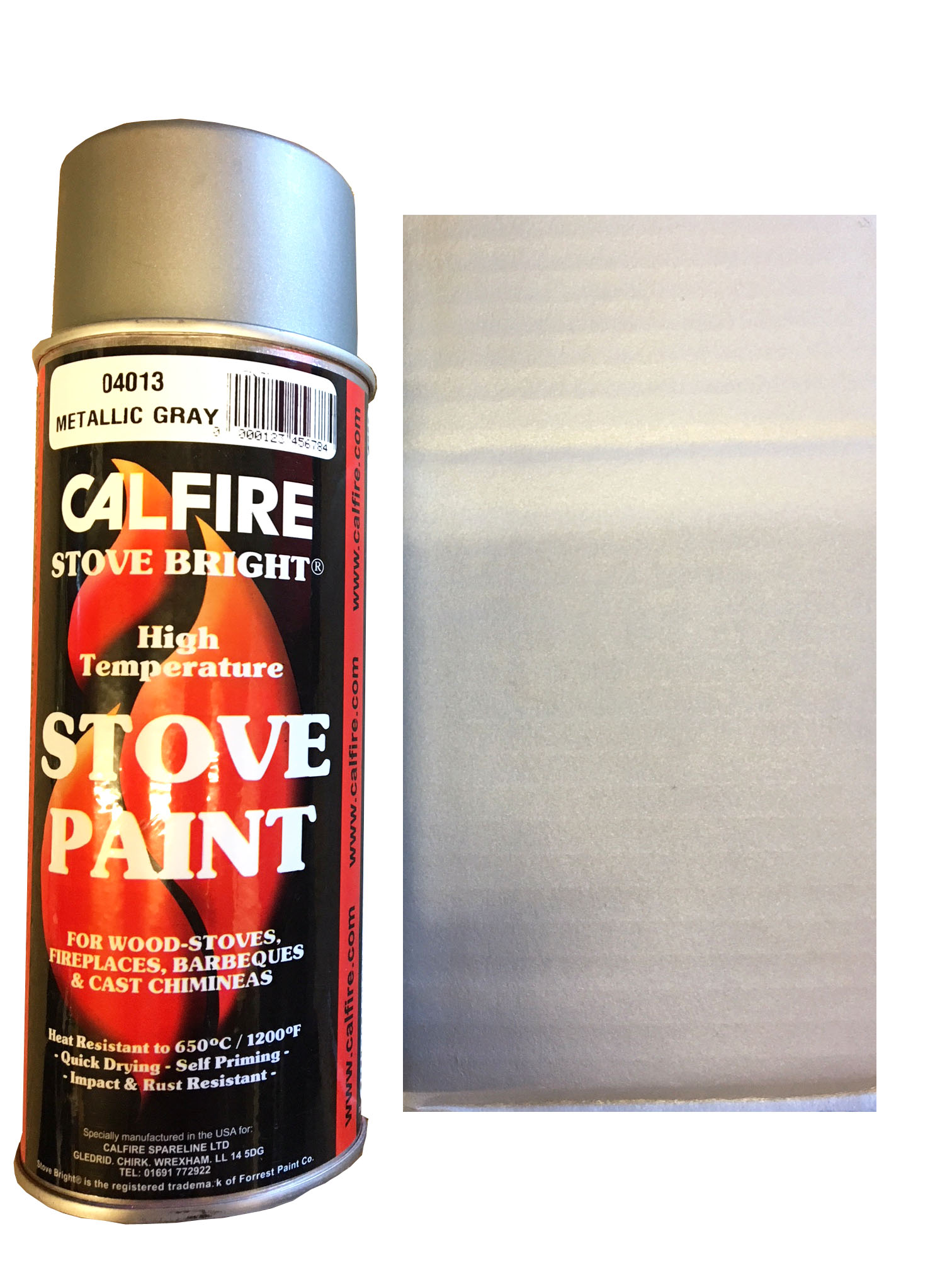 CALFIRE Stove Paint High Temperature Spray Woodburner Aerosol