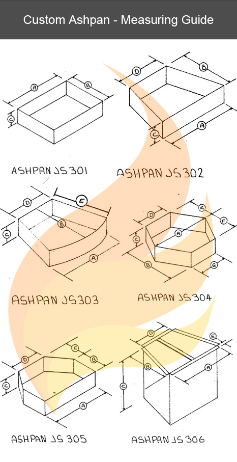 custom ashpan measuring guide