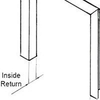 custom trim inside return